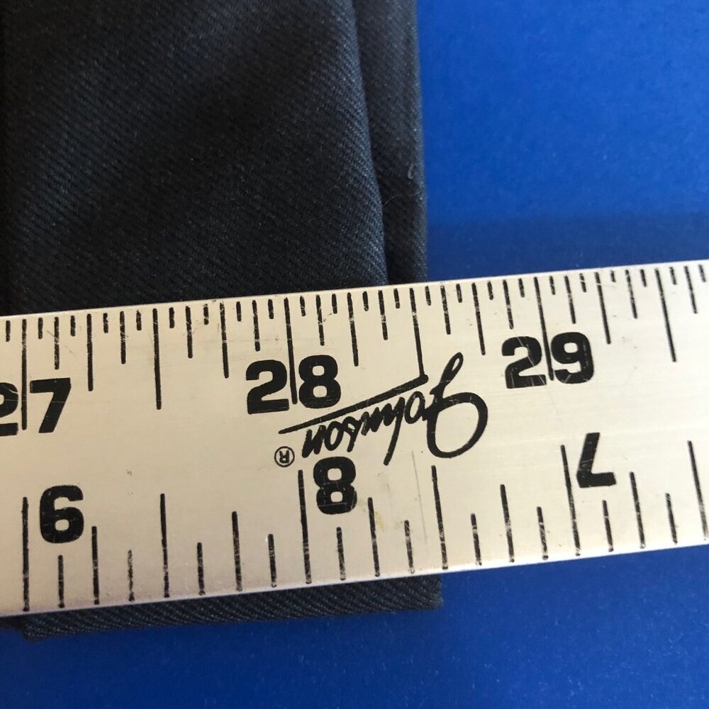 TRILLION Dark Gray Wool Dress Pants Men 34 x 28.5 Cuffs Flat Front Made In Italy - Picture 7 of 7